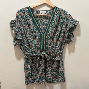 Max Studio Floral Blouse